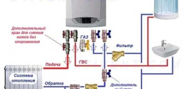 Схема подключения газового котла