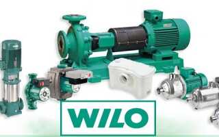 Технические характеристики циркуляционных насосов Wilo
