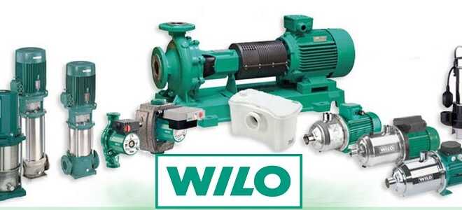 Технические характеристики циркуляционных насосов Wilo
