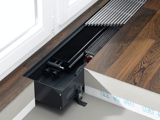 Строение внутрипольных батарей